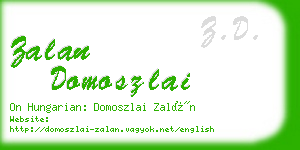 zalan domoszlai business card